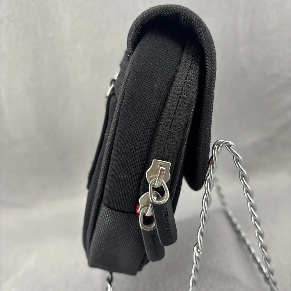 Targus Digital Camera Accessory Case‎ Black Nylon Compact Belt Loop Pockets EUC